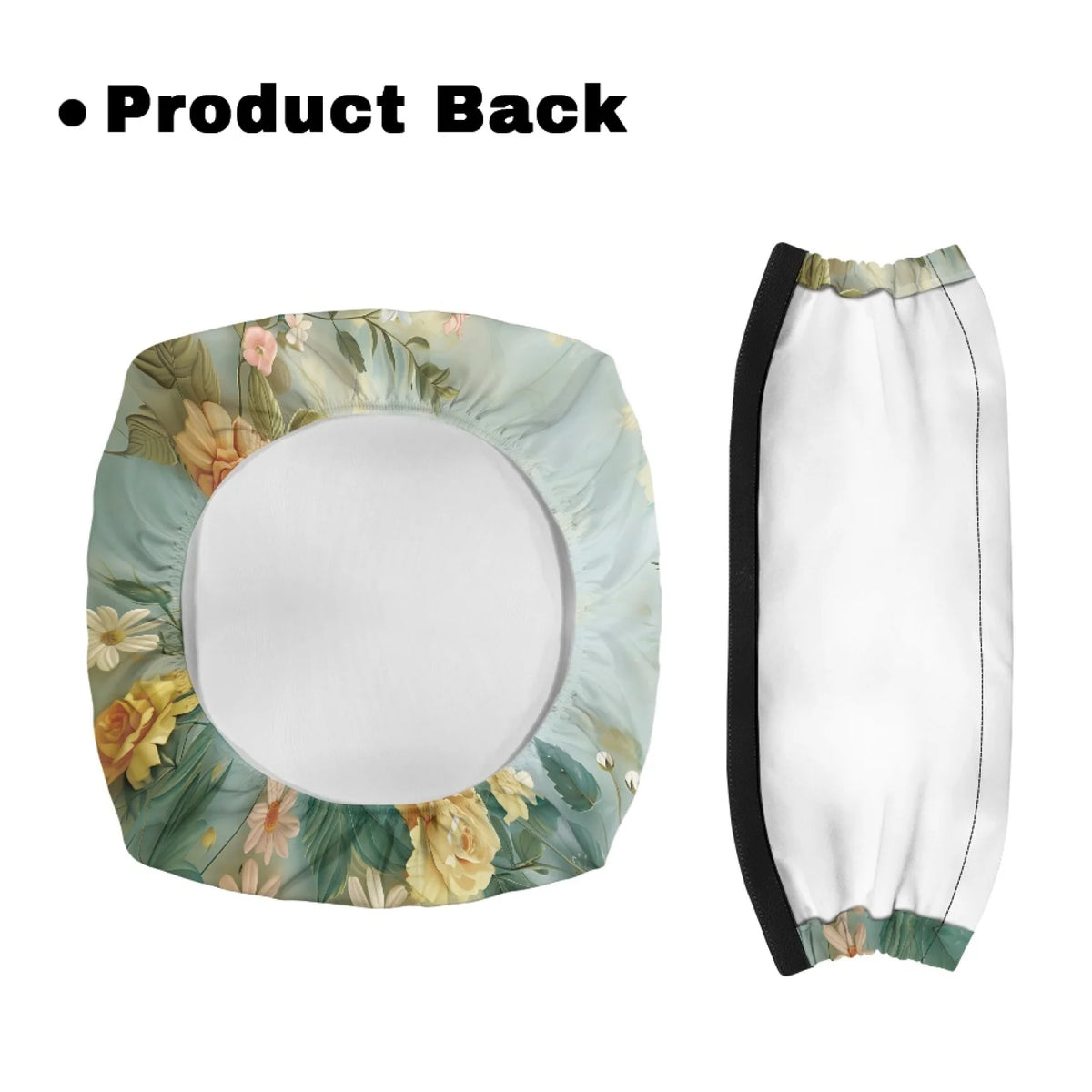 Coloranimal Vintage Daisy Set of 2 Seat & Back Covers Walker Seat Cushion for Senior Street Scenes